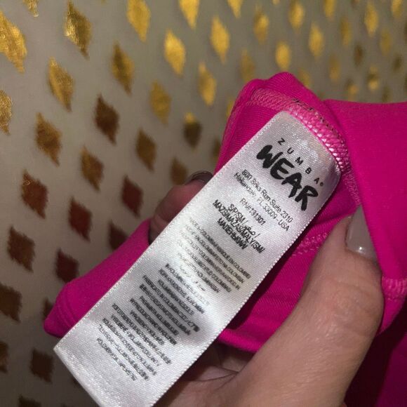 Zumba wear sports bra high impact compression hot pink size S - Picture 4 of 4